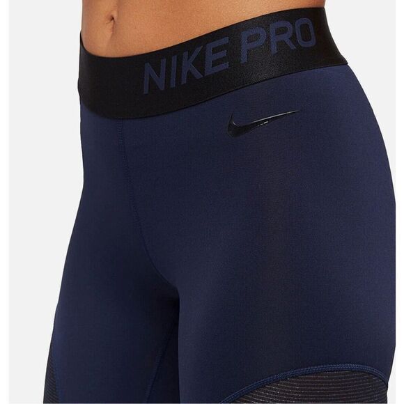 Nike Pro Warm Colorblocked Metallic Ankle Tights - Picture 3 of 8